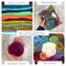 Living Dreams Premium Needle Felting Starter Kit Includes 20 Variegated Wool Colors, 50 Needles and Tools, Text and Video Guide. Craft Kit for Beginners, Kids and Adults